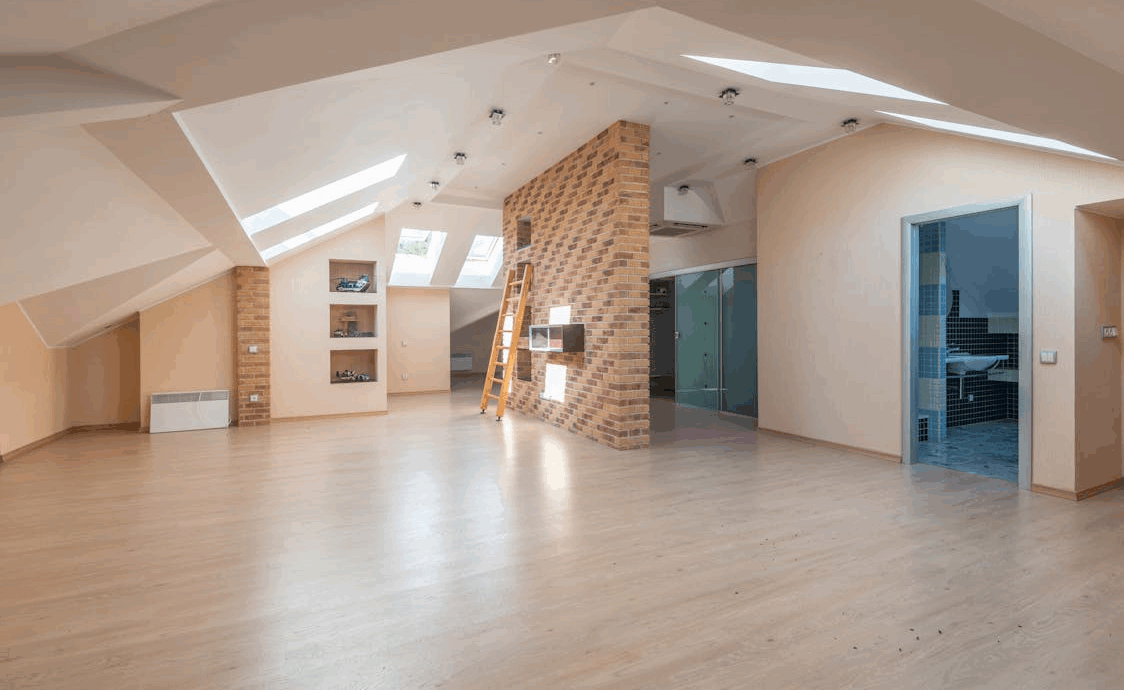 Spacious Attic Room Design